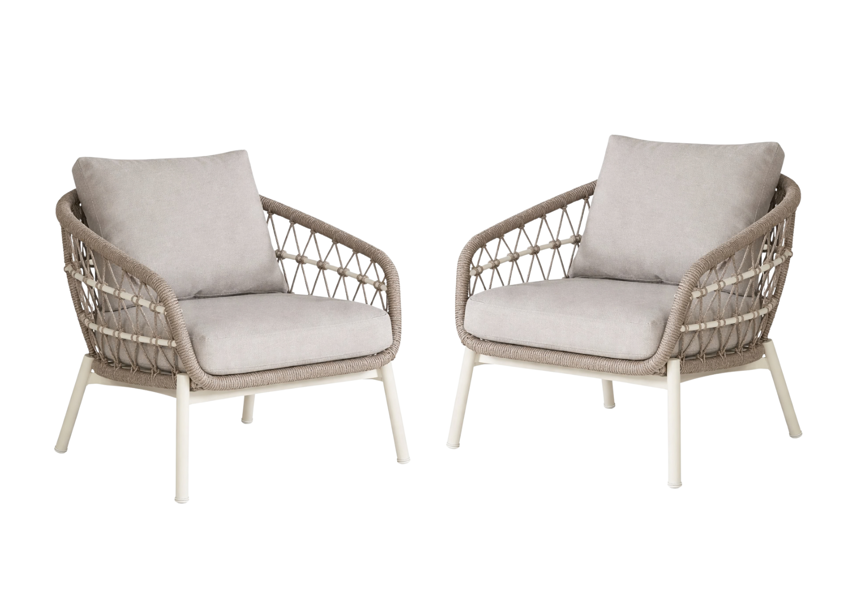 Afbeedling Dakota bistroset off-white - Spekvoordeel.nl