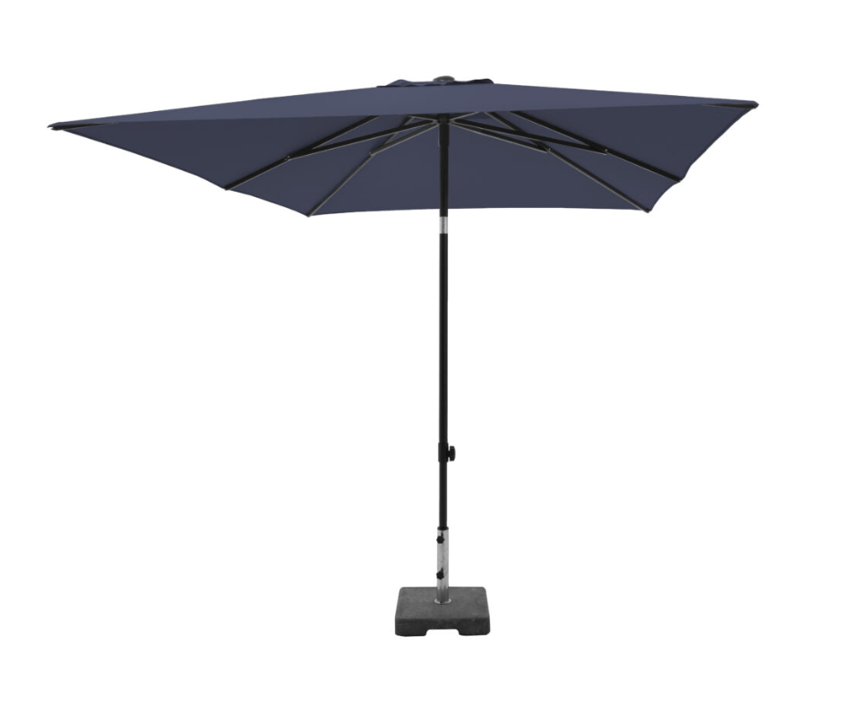 Afbeedling Parasol Moraira 230x230cm saffier blauw - Spekvoordeel.nl