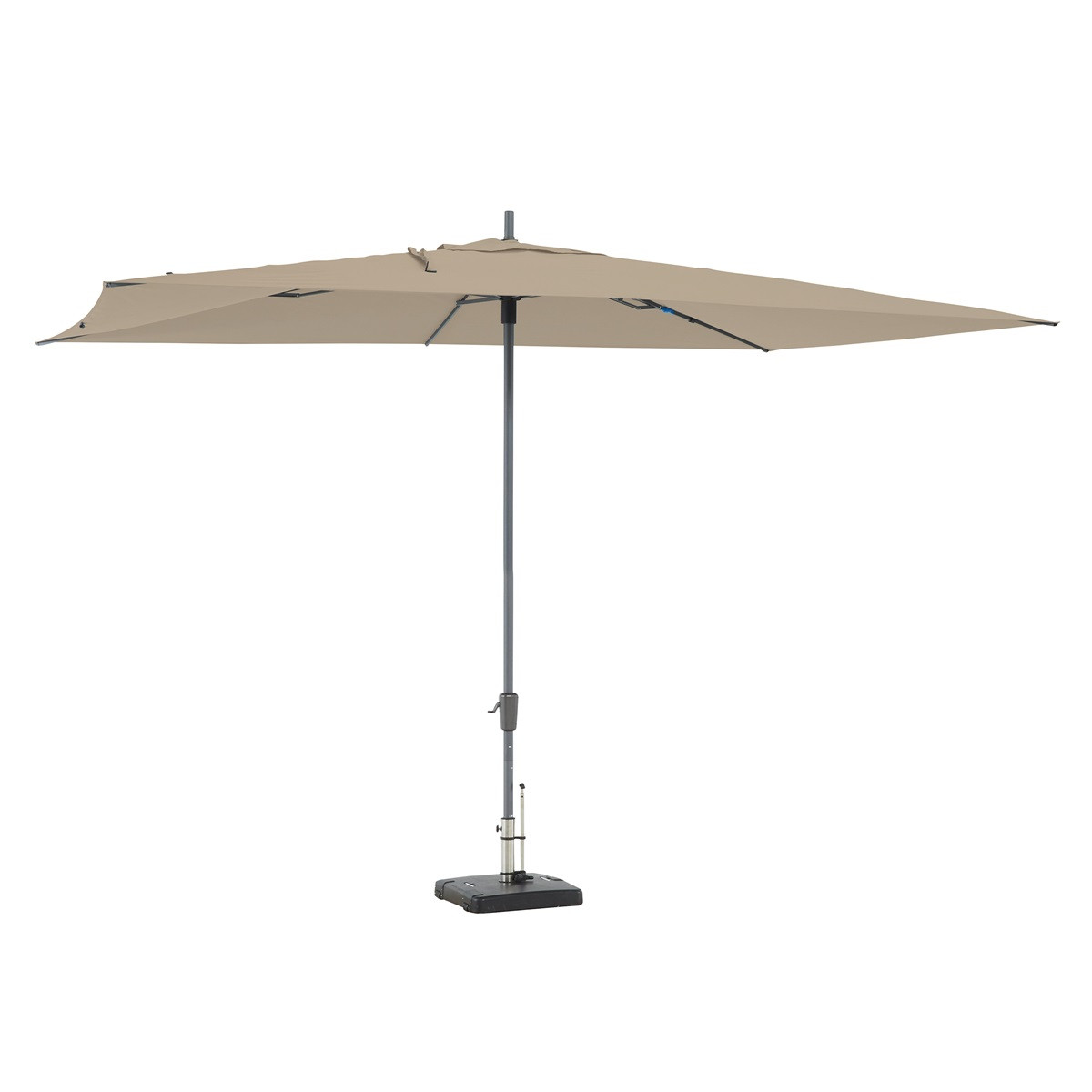 Afbeedling Rectangle parasol ecru - Spekvoordeel.nl