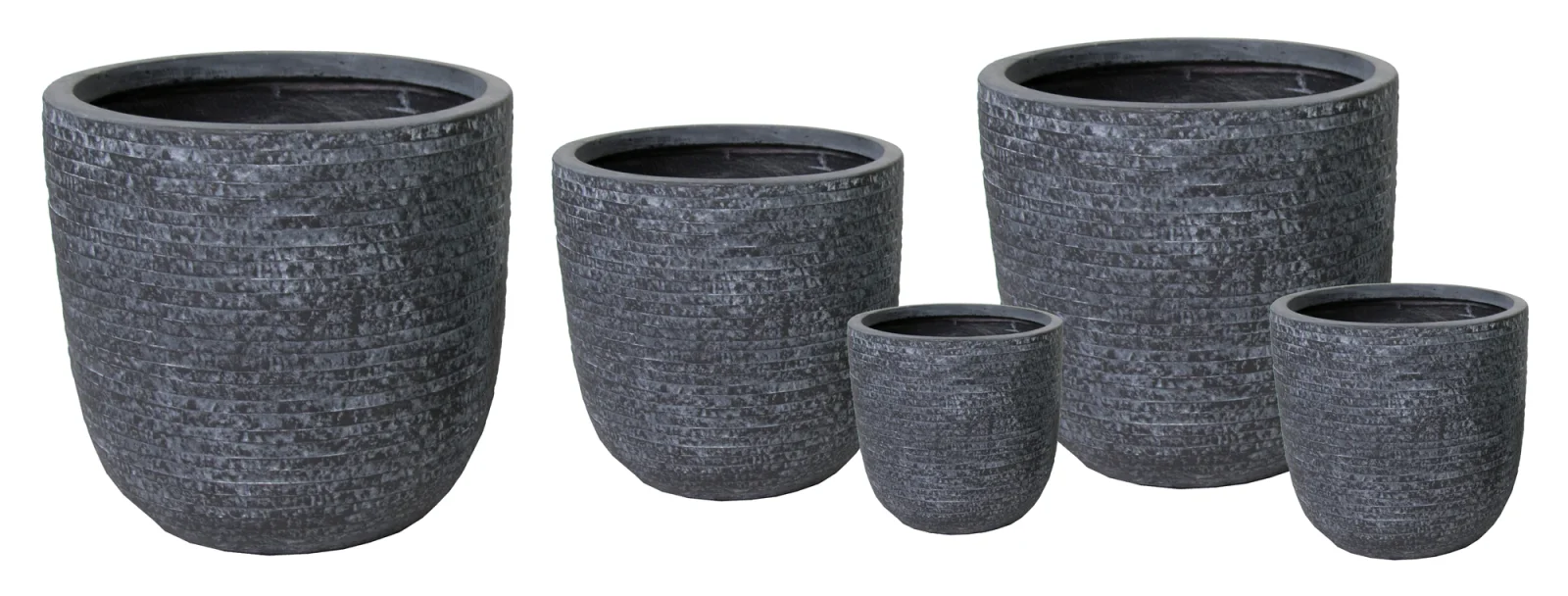 Afbeedling Utah Egg Pot Graphite - Spekvoordeel.nl