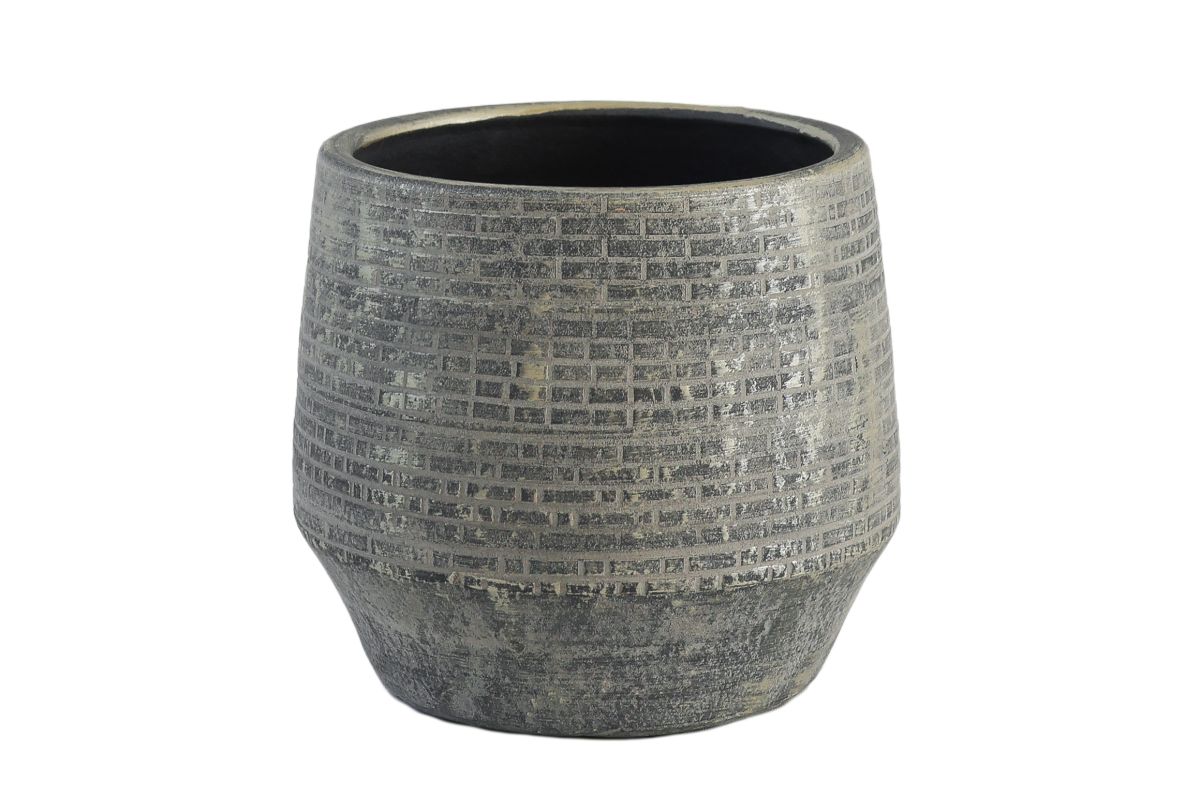 Afbeedling Binnenpot Delhi grijs - Spekvoordeel.nl