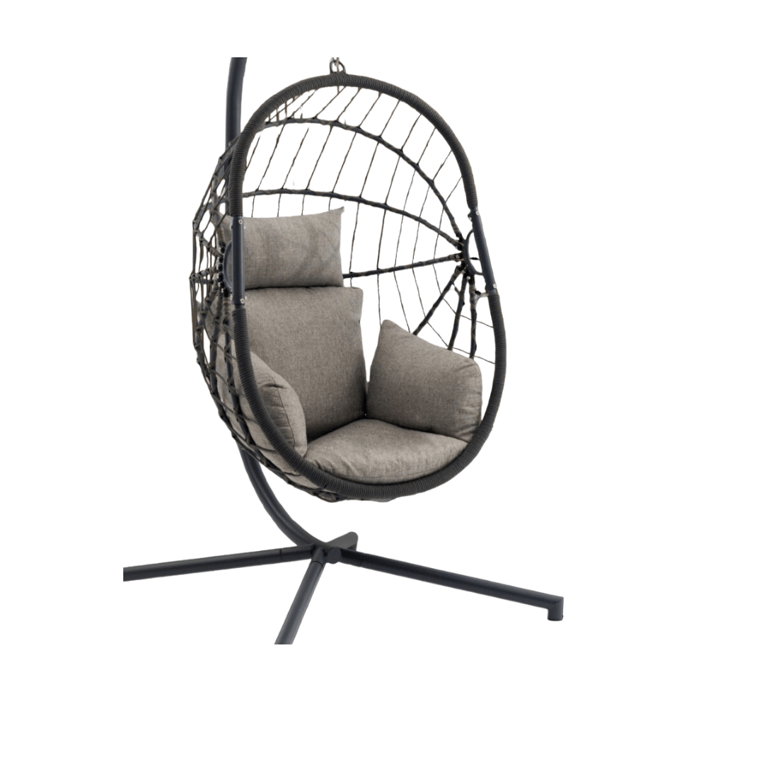 Hangstoel Spek egg | Swing chair | Antraciet - Afbeelding 3