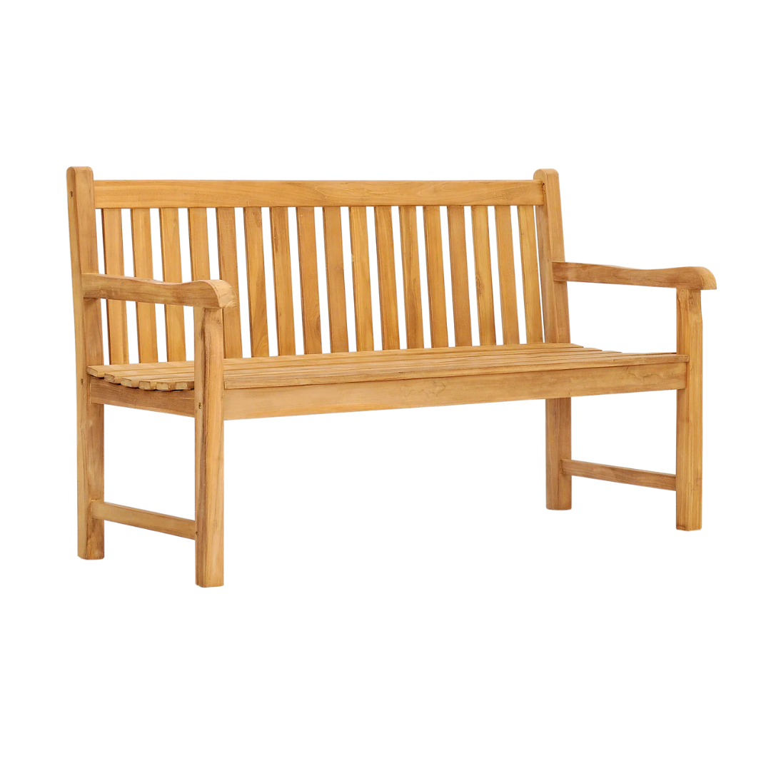 Afbeedling Teakhouten tuinbank 150 - Spekvoordeel.nl