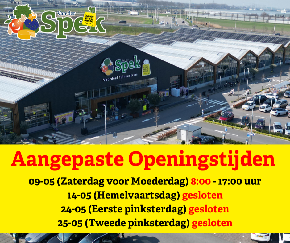 aangepaste openingstijden