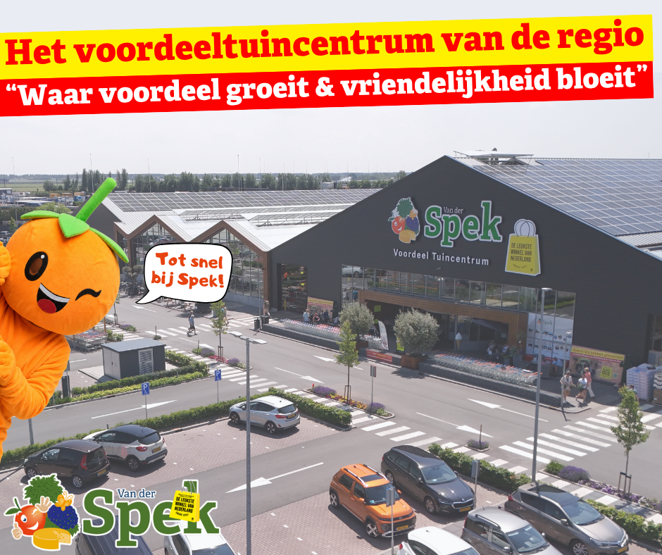 Het voordeeltuincentrum van de regio