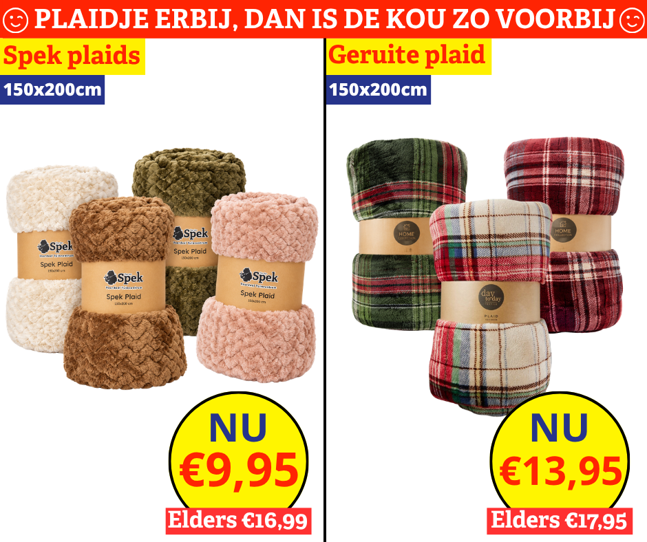Plaidje erbij, dan is de kou zo voorbij ;)