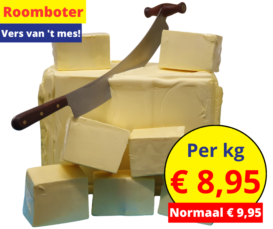 Roomboter, vers van ’t mes!